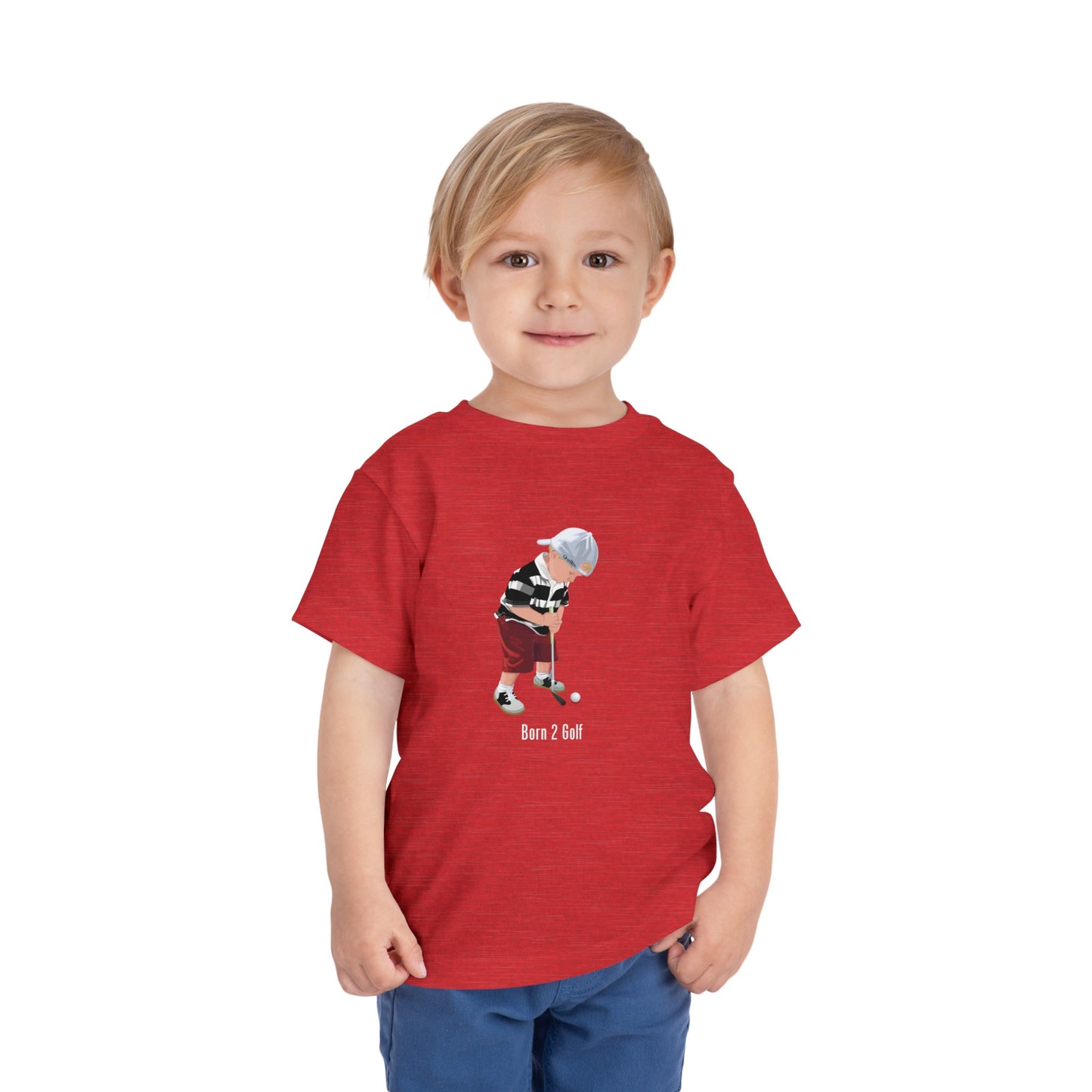 Born 2 Golf Boys Toddlers Short Sleeve Tee