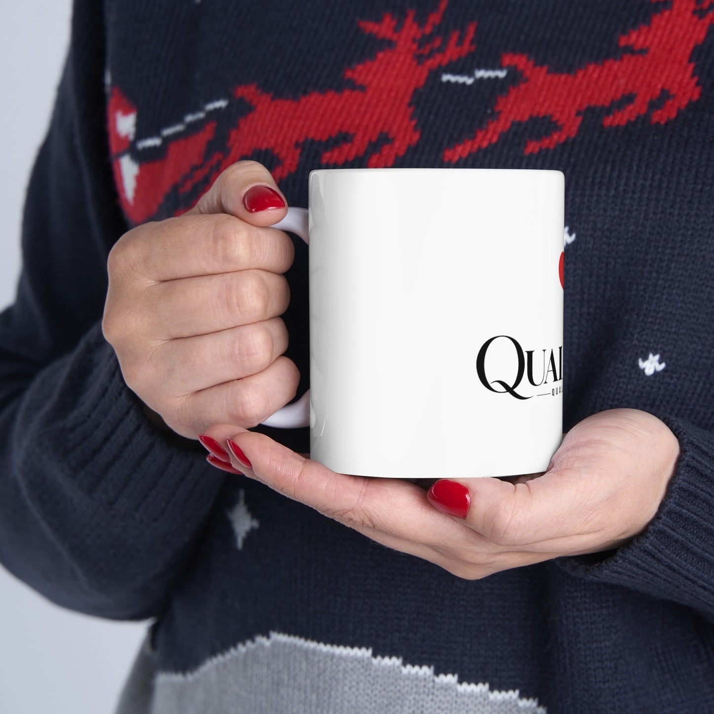 Qualitees White Mug