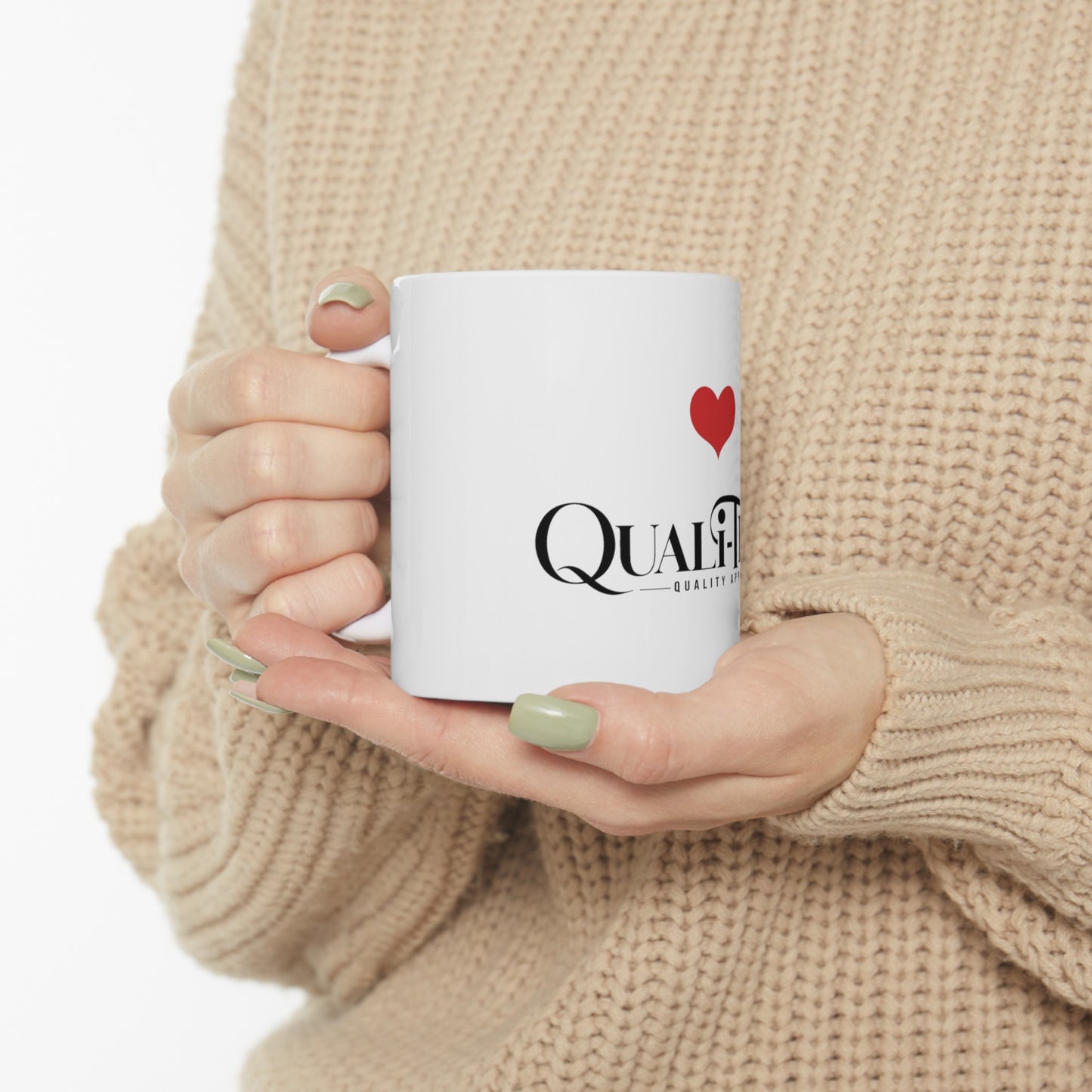 Qualitees White Mug