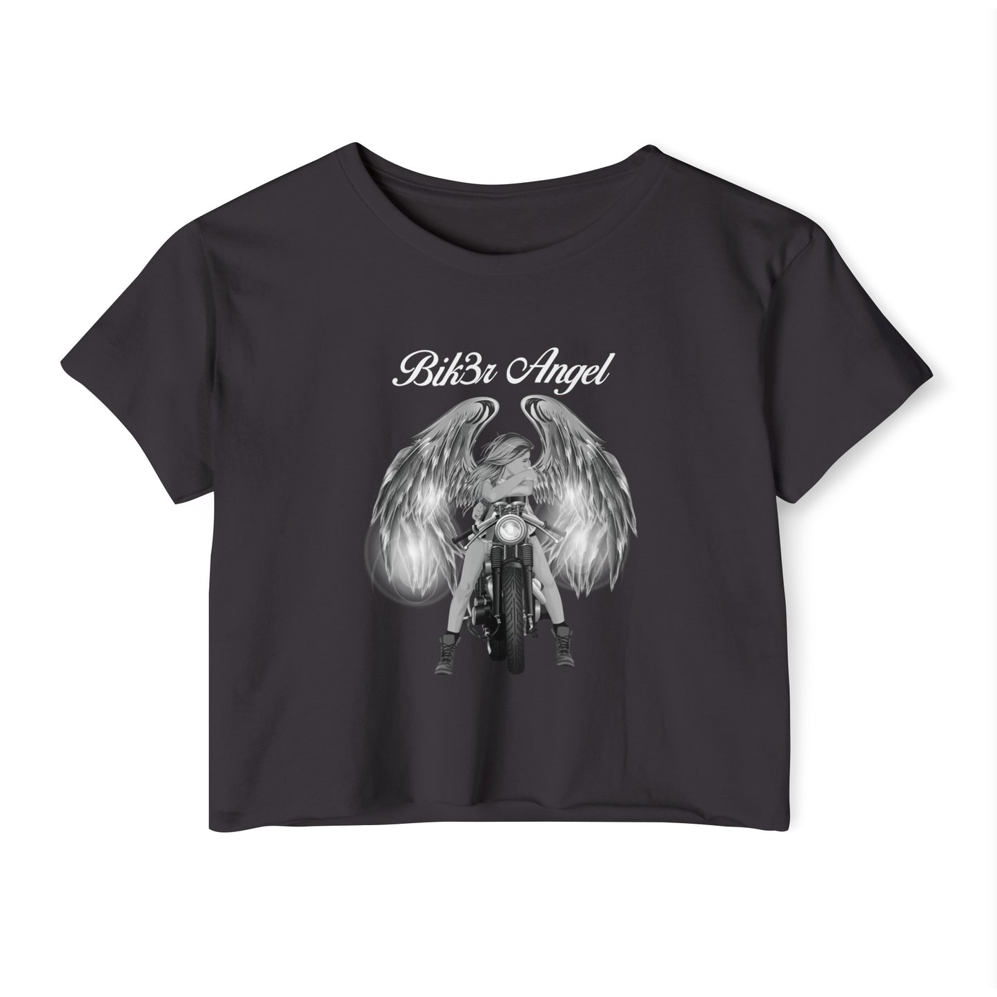 Biker Angel Crop Top