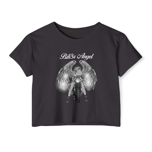 Biker Angel Crop Top