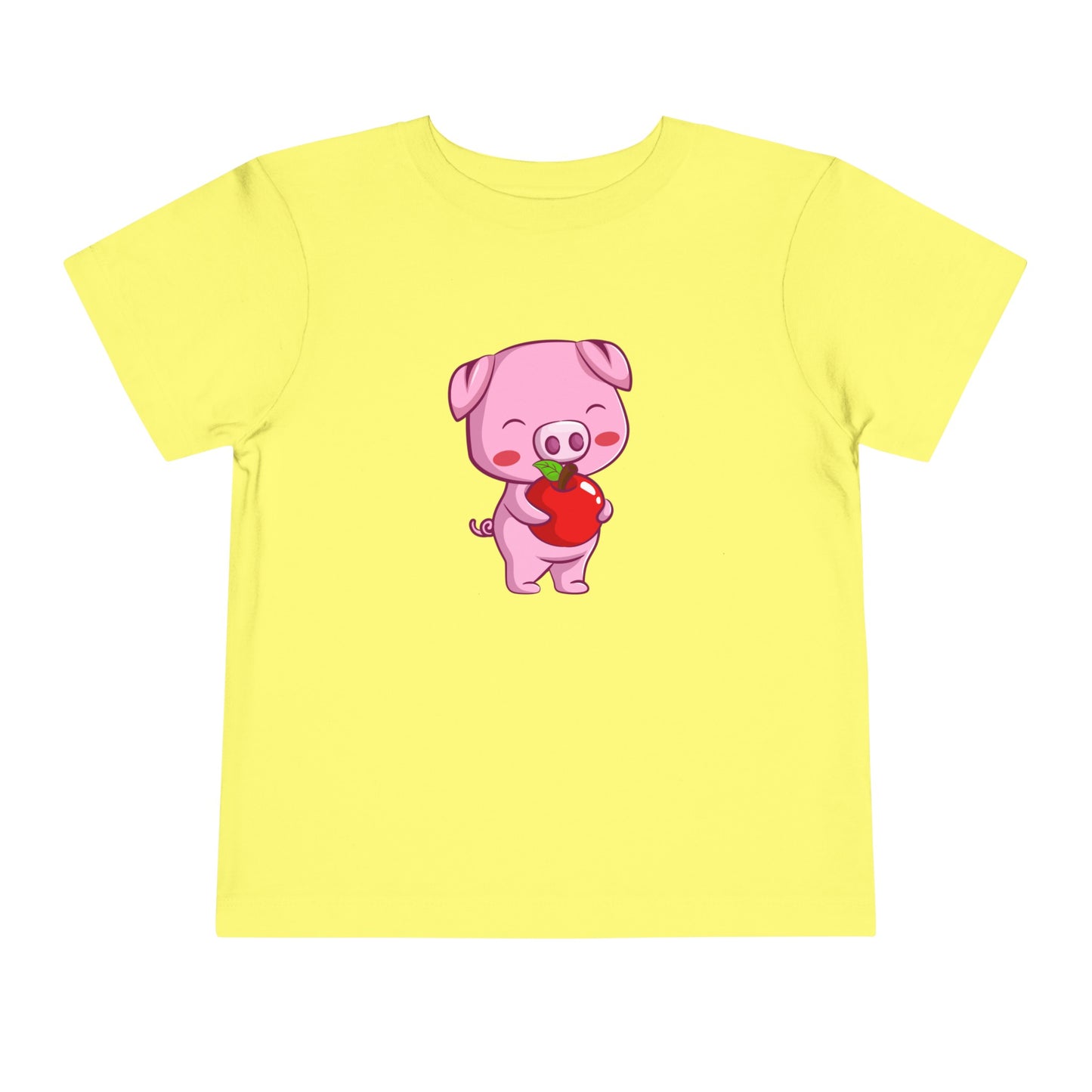 The piggy with the Apple T-shirt for Little Girls