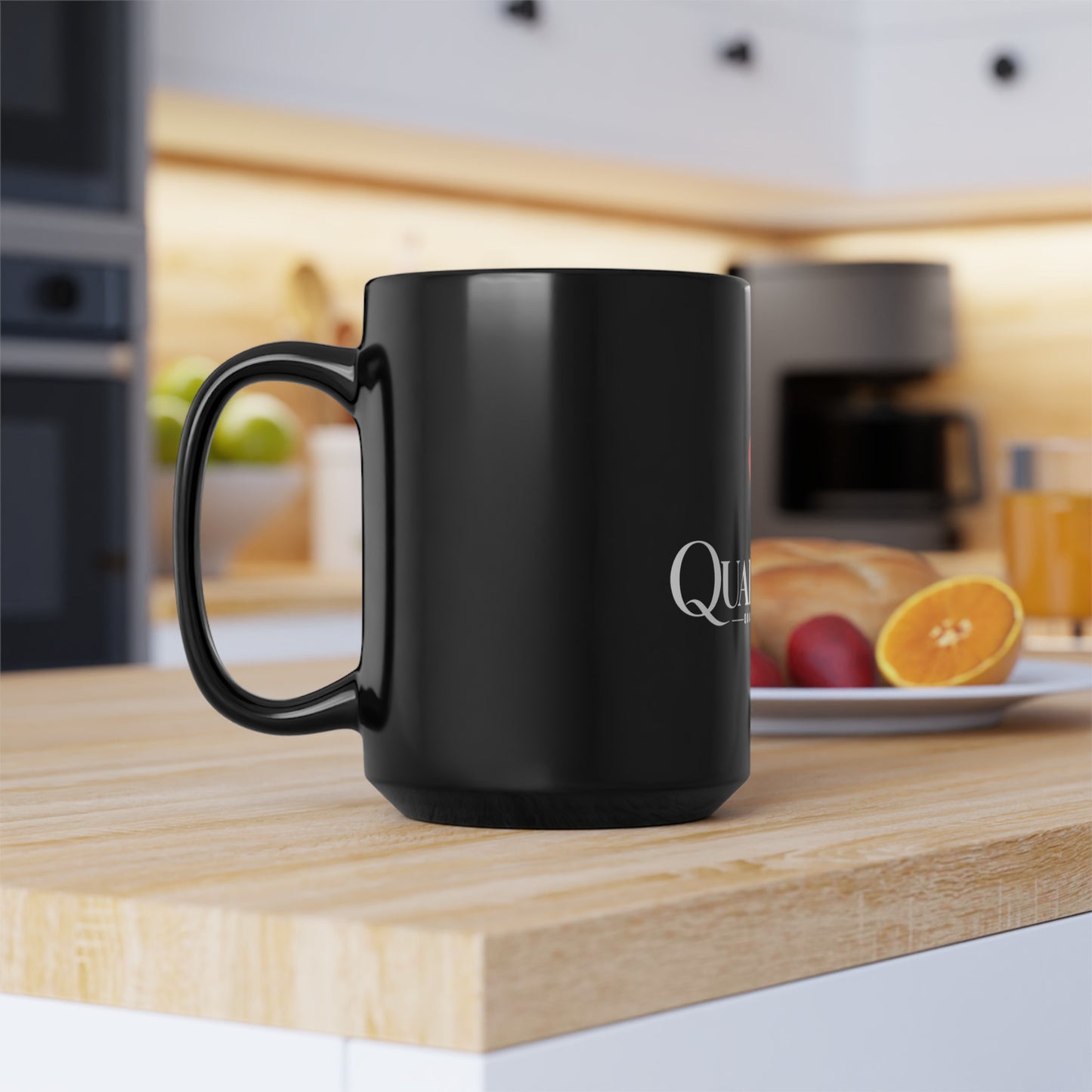 Qualitees Black Mug