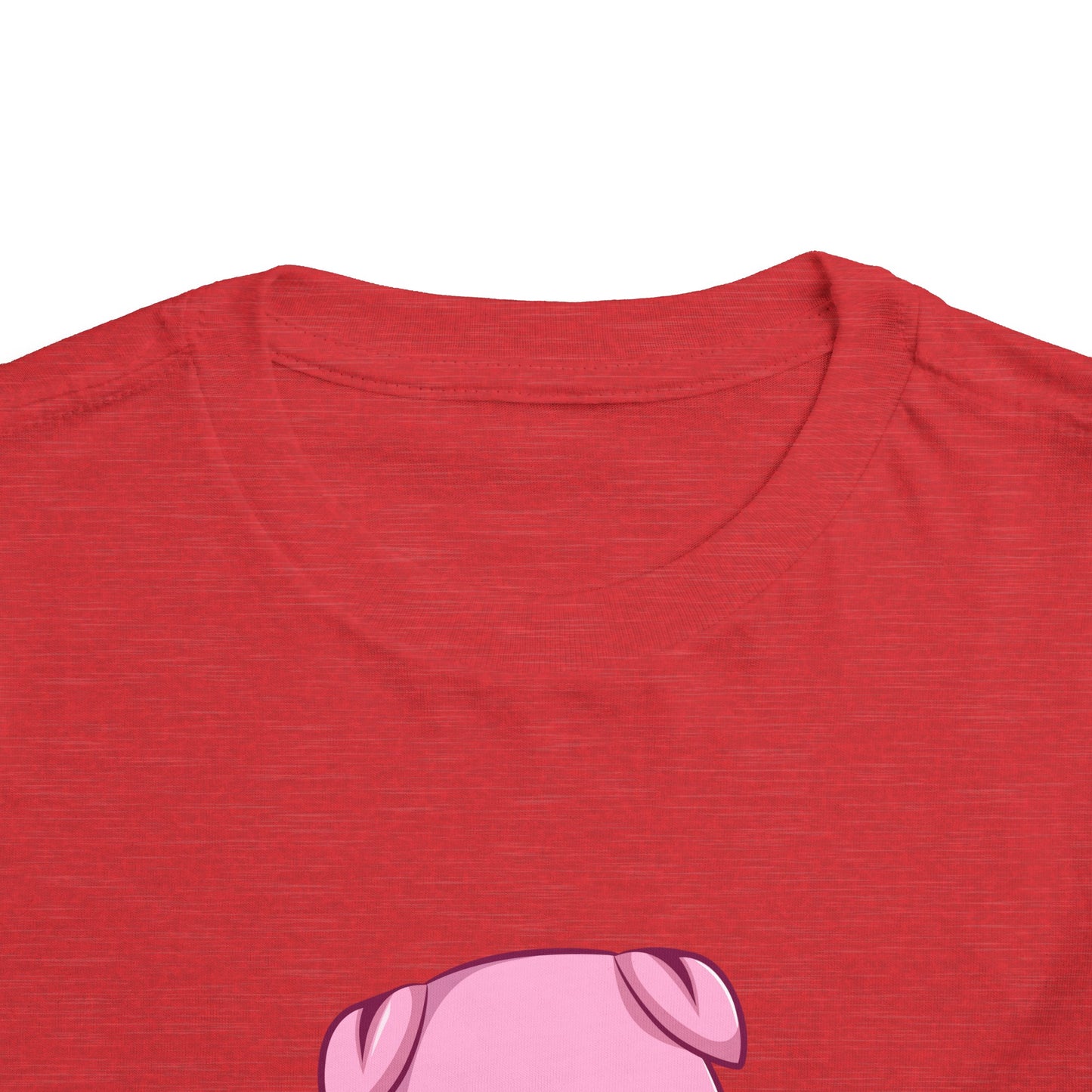 The piggy with the Apple T-shirt for Little Girls