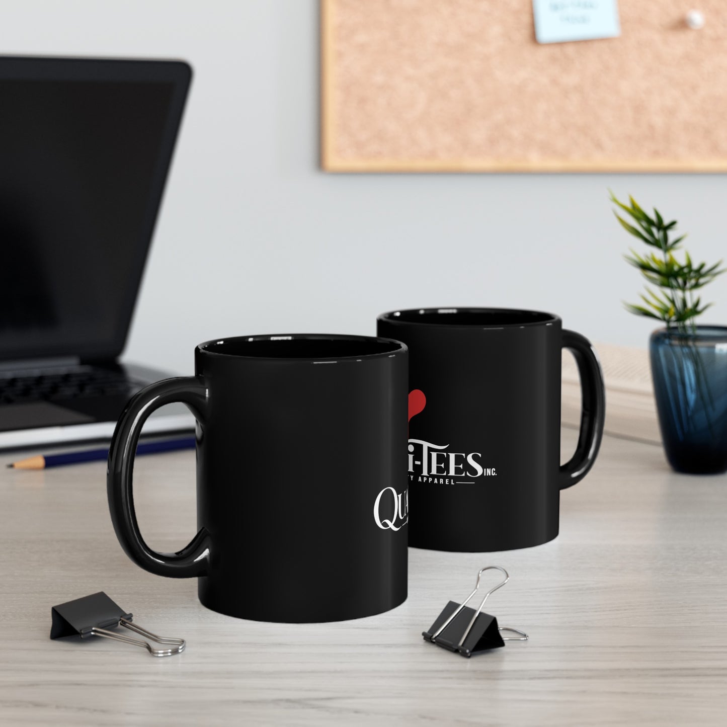 Qualitees Black Mug