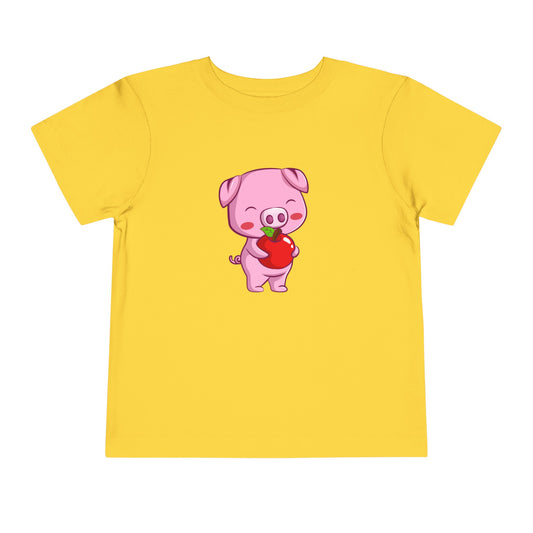 The piggy with the Apple T-shirt