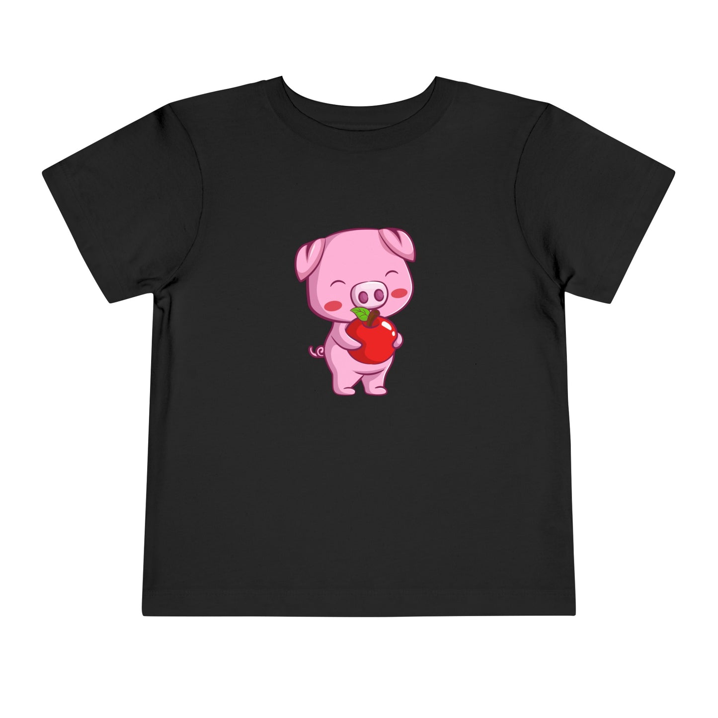 The piggy with the Apple T-shirt for Little Girls