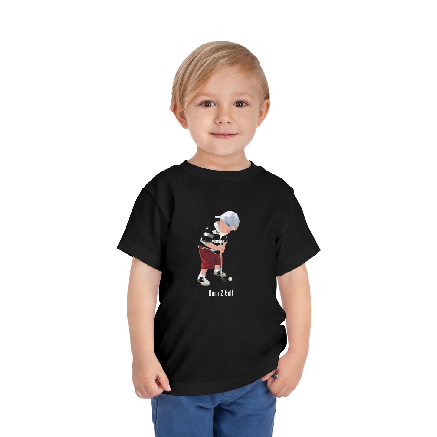 Born 2 Golf Boys Toddlers Short Sleeve Tee