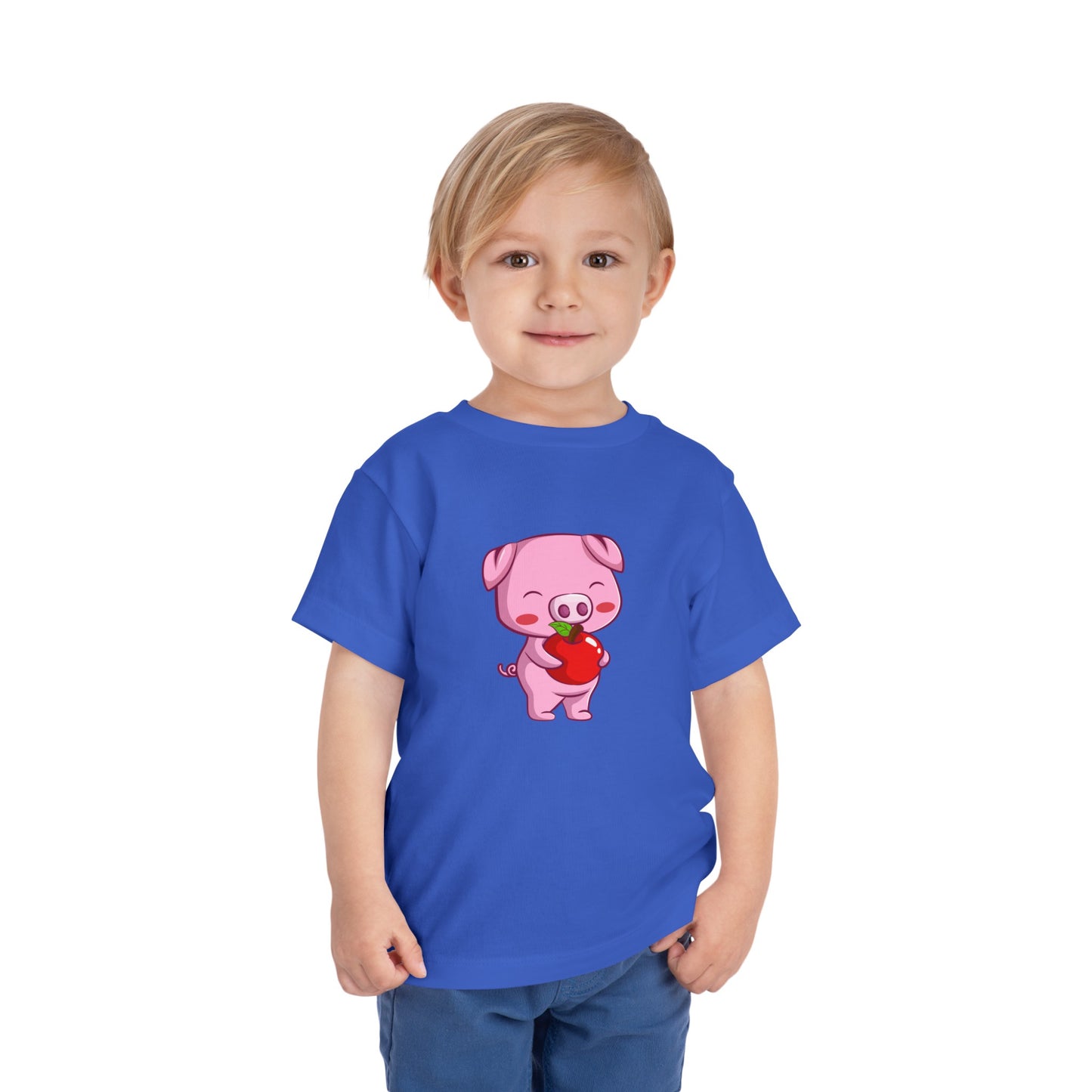 The piggy with the Apple T-shirt