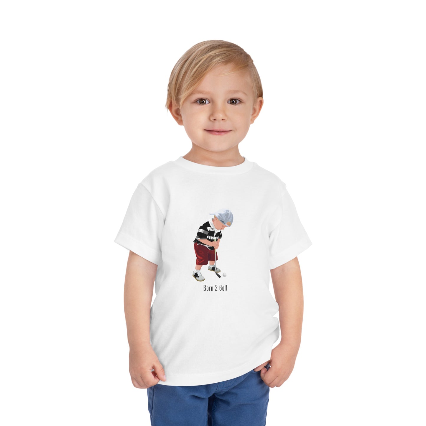 Born 2 Golf Boys Toddlers Short Sleeve Tee