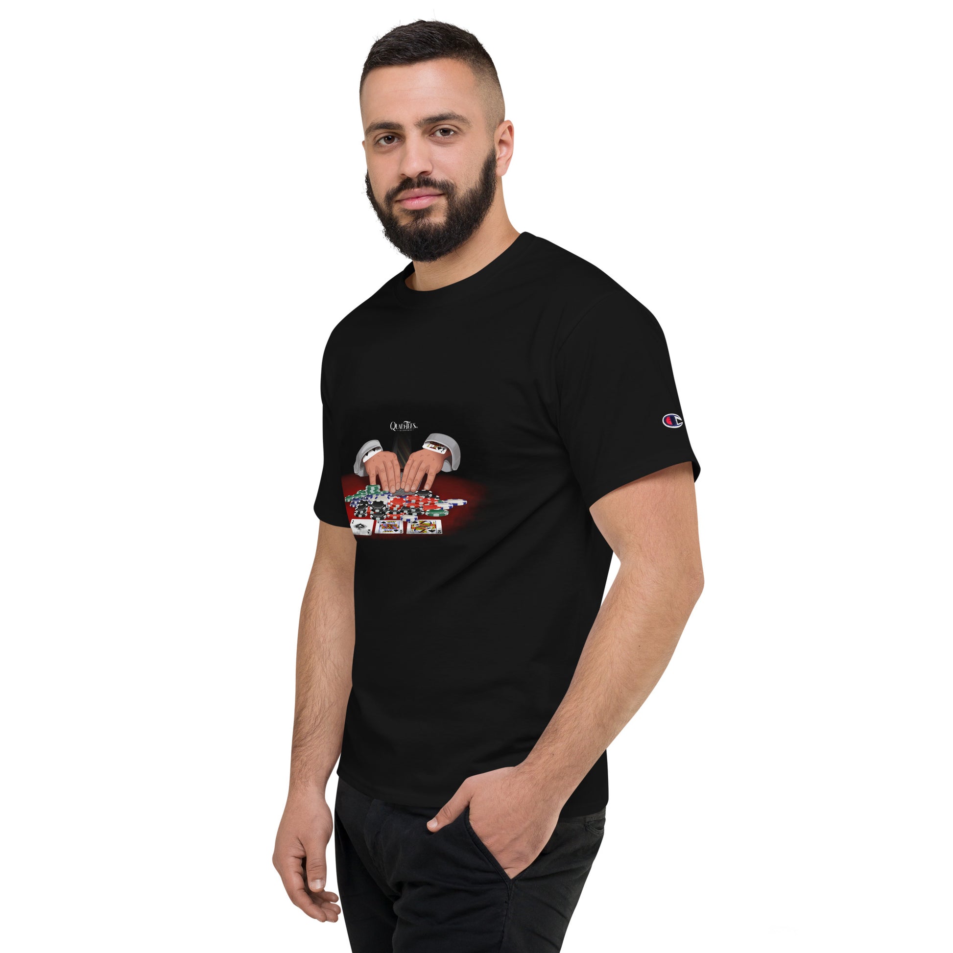 Quali-Tees Casino Men's Champion T-Shirt 