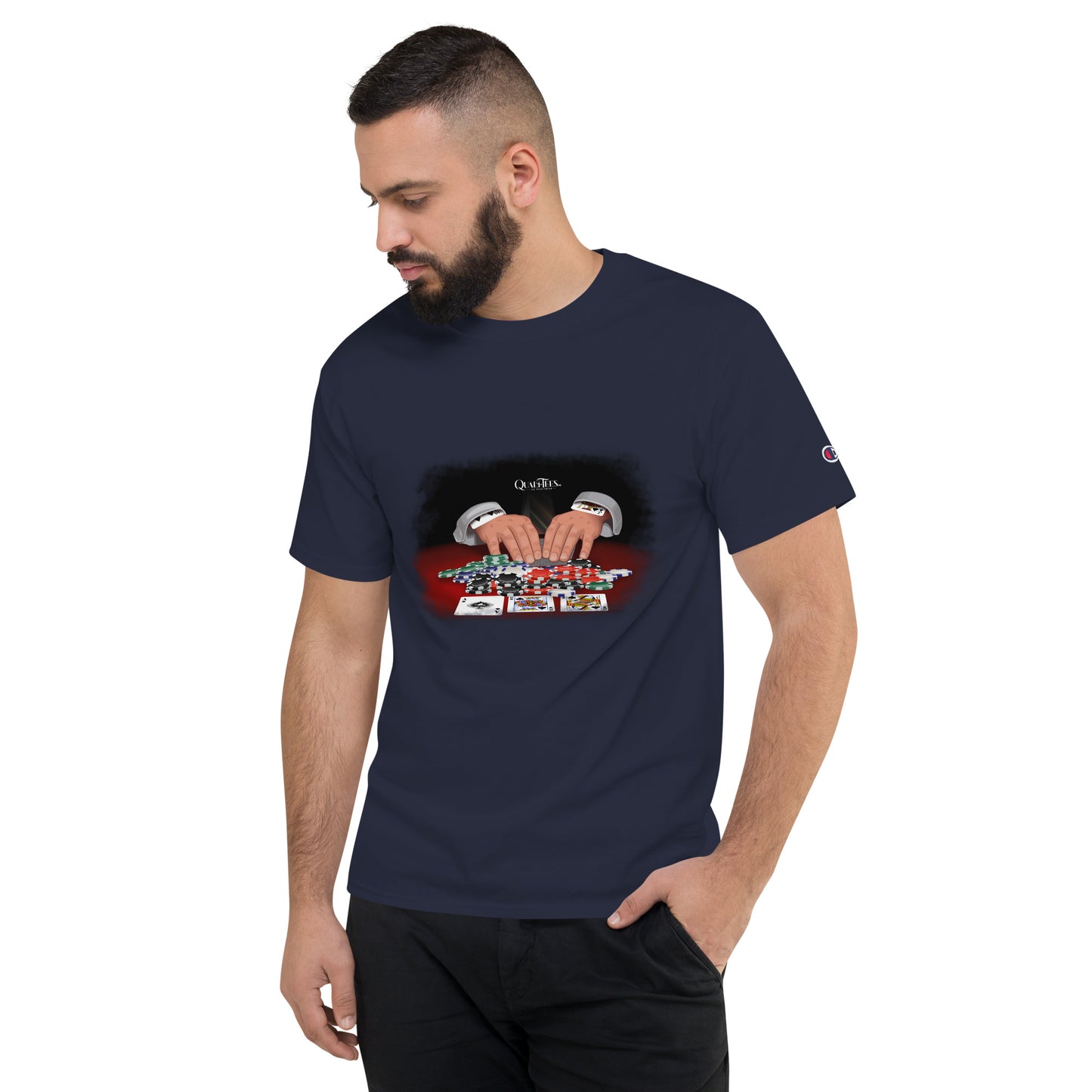 Quali-Tees Casino Men's Champion T-Shirt 