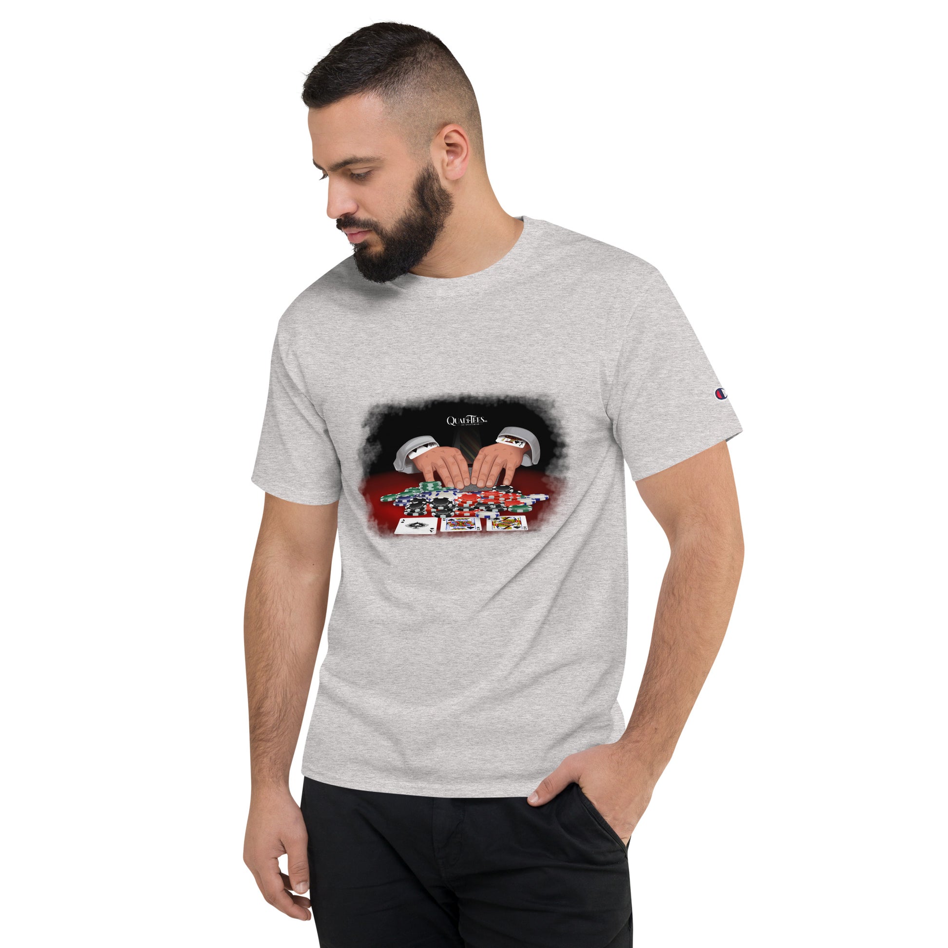 Quali-Tees Casino Men's Champion T-Shirt 