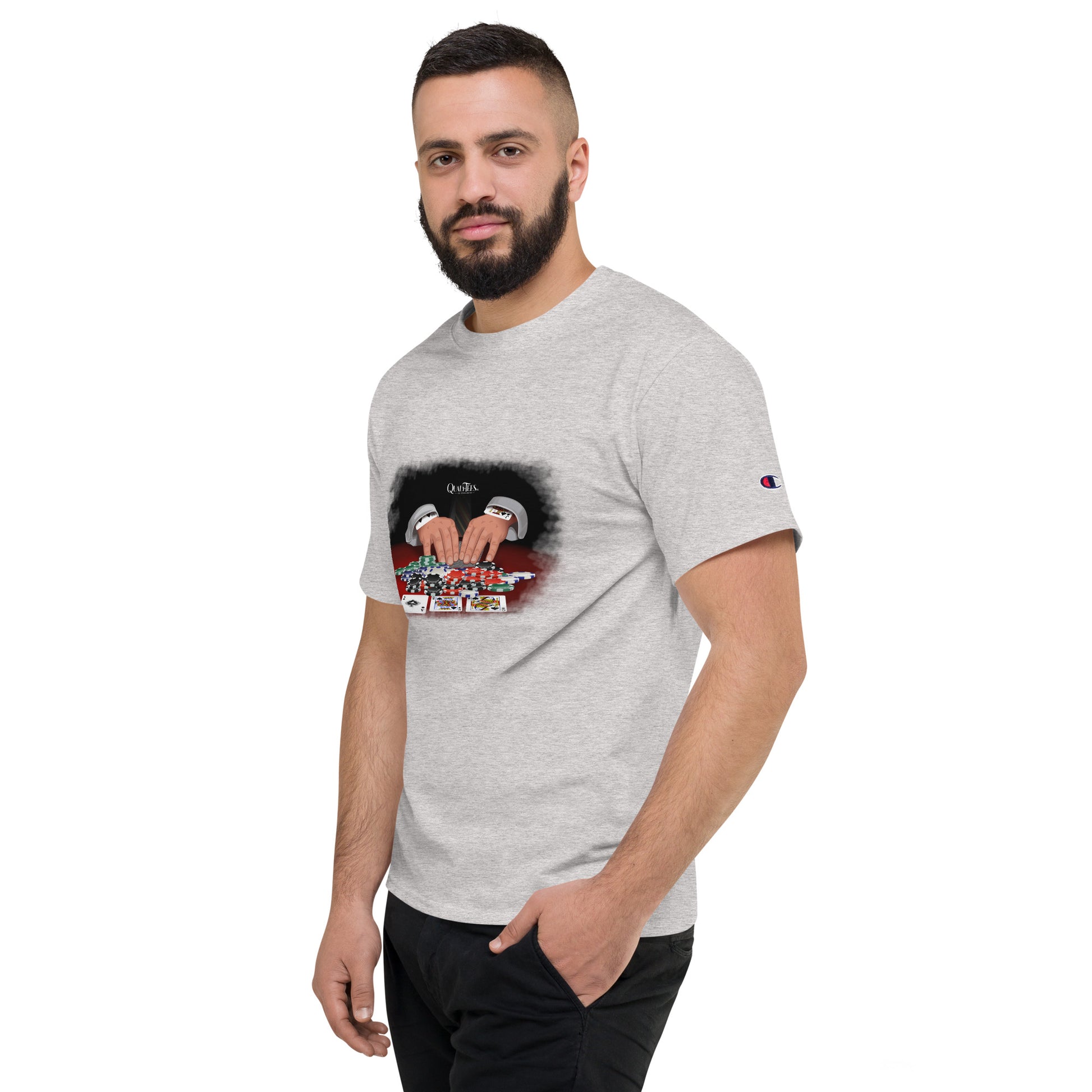 Quali-Tees Casino Men's Champion T-Shirt 