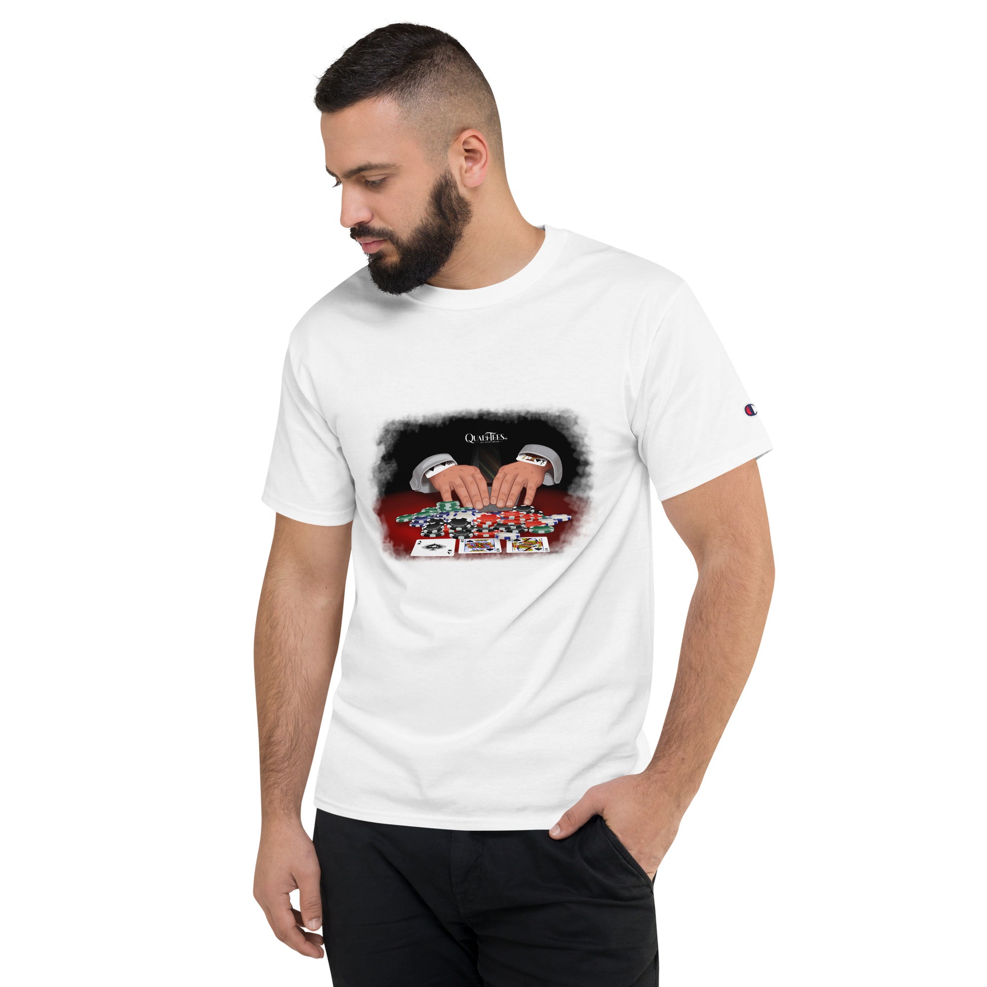 Quali-Tees Casino Men's Champion T-Shirt \